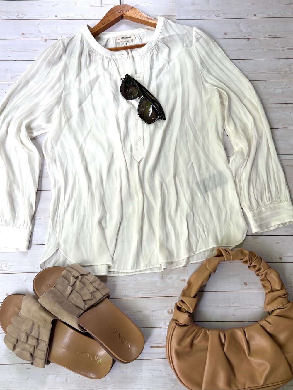 Zadig & Voltaire half button blouse